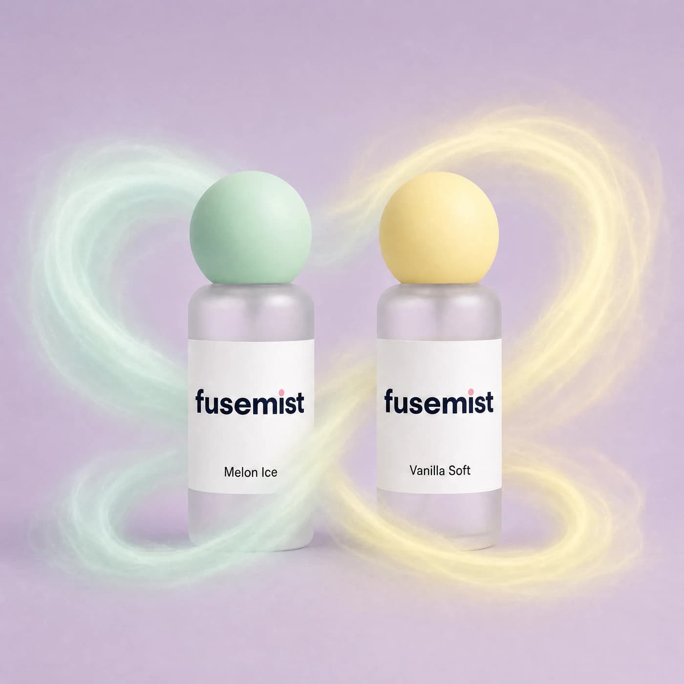 Melon Milk Bestie Duo — Melon Ice and Vanilla Soft Fusemist Scent Refresh Mist bottles