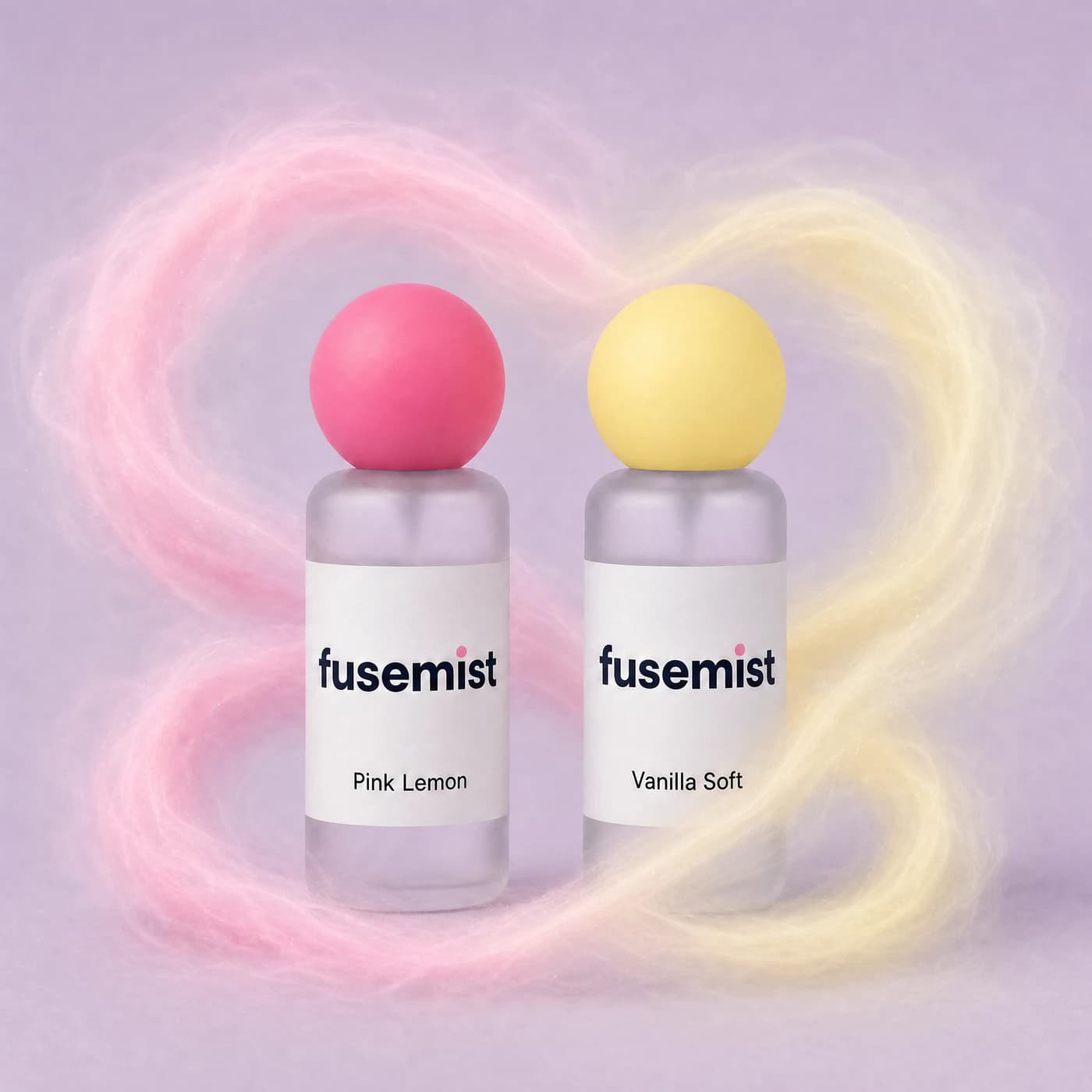 Pink Milk Bestie Duo — Pink Lemon and Vanilla Soft Fusemist Scent Refresh Mist bottles