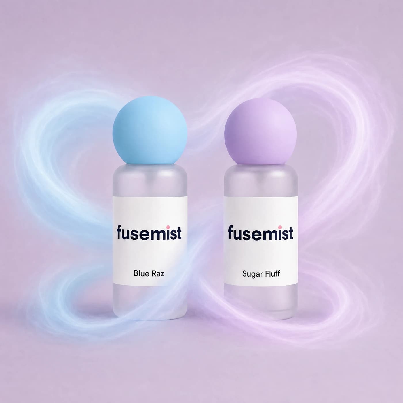 Raz Cloud Bestie Duo — Blue Raz and Sugar Fluff Fusemist Scent Refresh Mist bottles