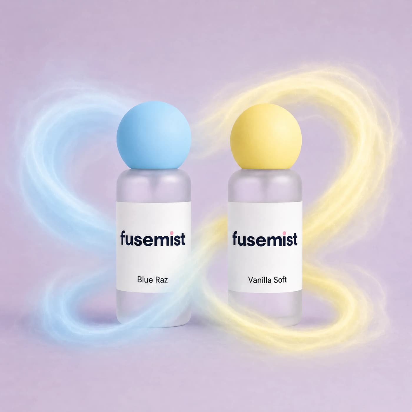 Raz Milk Bestie Duo — Blue Raz and Vanilla Soft Fusemist Scent Refresh Mist bottles