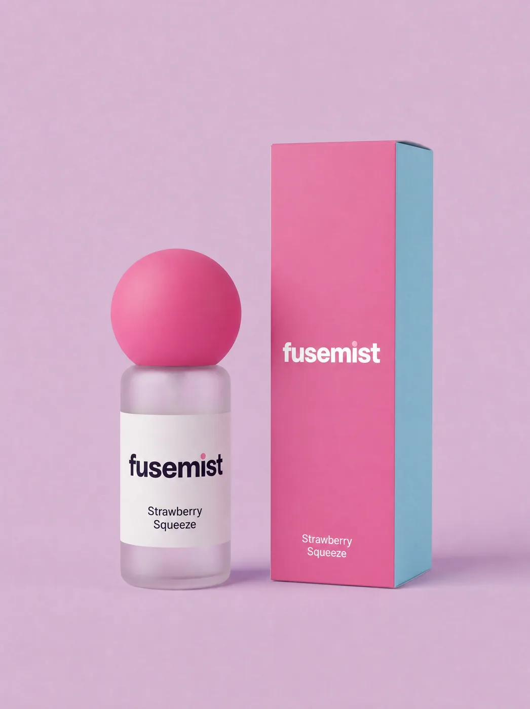 Strawberry Squeeze Fusemist Scent Refresh Mist bottle and carton, 1.01 fl oz