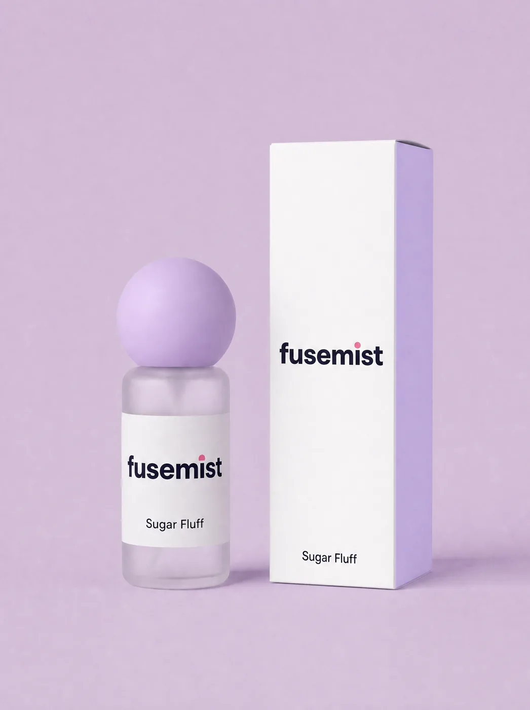 Sugar Fluff Fusemist Scent Refresh Mist bottle and carton, 1.01 fl oz