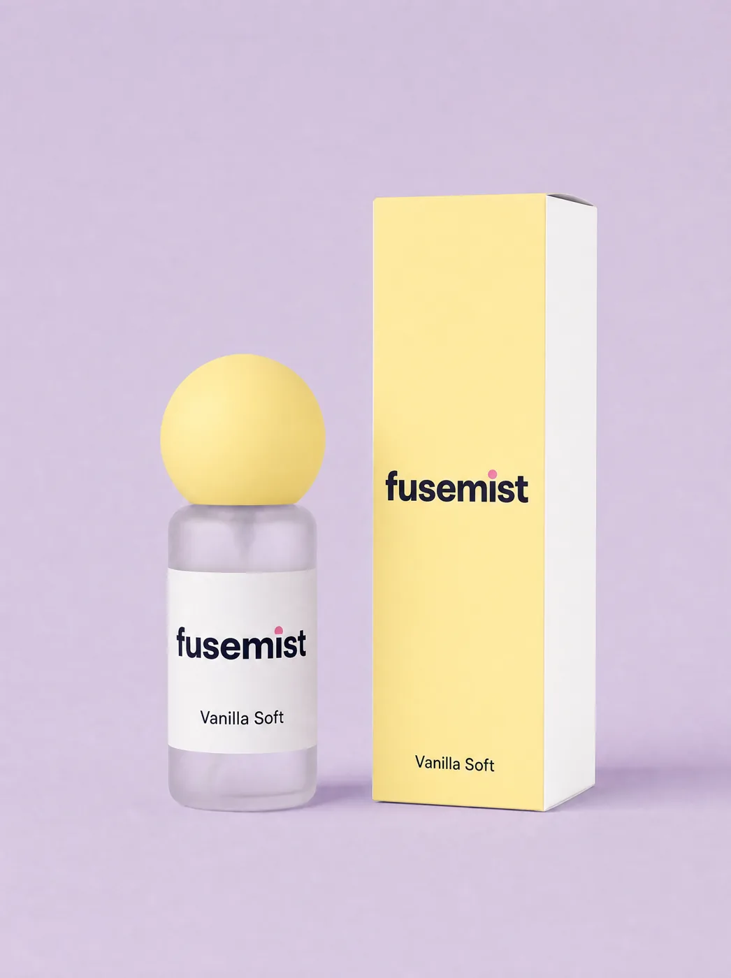 Vanilla Soft Fusemist Scent Refresh Mist bottle and carton, 1.01 fl oz