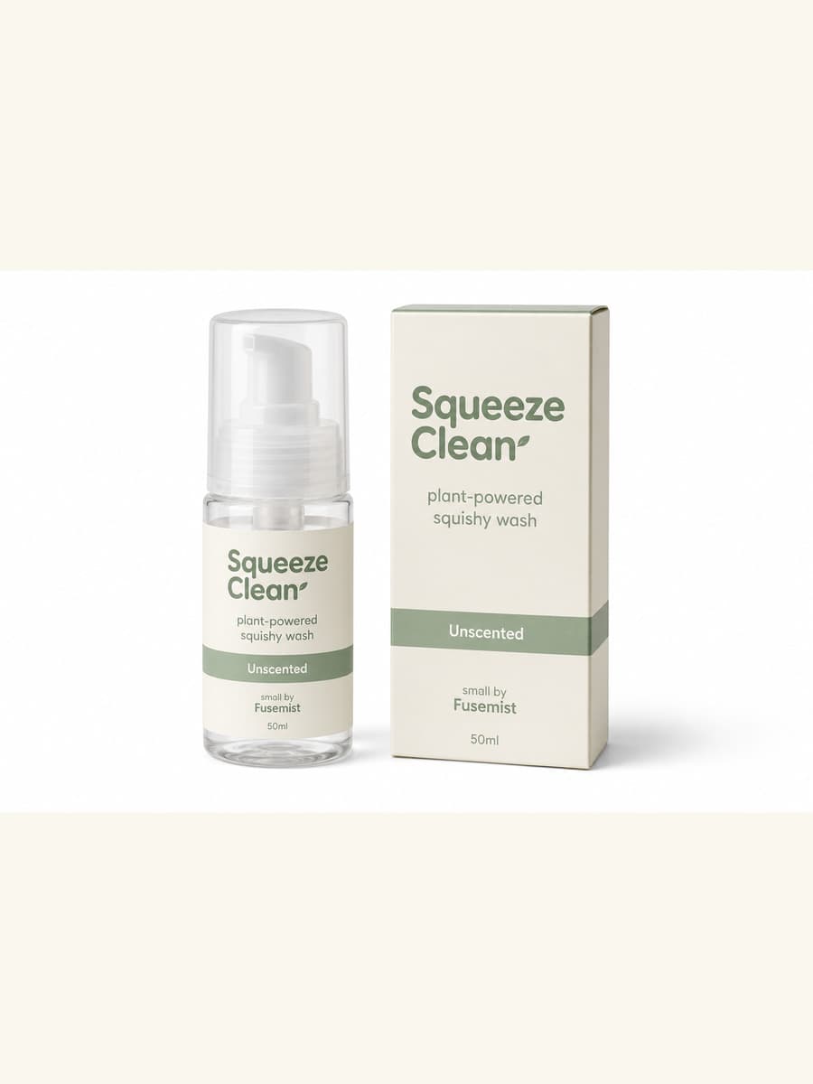 Squeeze Clean — Unscented, 1.69 fl oz (50 mL) Clear foam pump